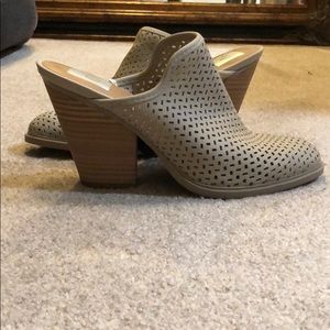 Dolce Vita light tan mules